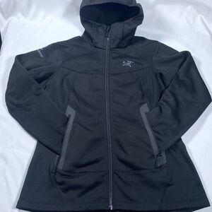 Arc’teryx Arcteryx Arenite Fleece Hoodie Jacket Full Zip black womens size Large